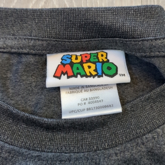 Super Mario Graphic T-Shirt Mens XL Gamer Cosplay Casual - Picture 4 of 8